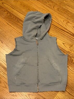 Frank & Eileen Tee Lab Sweatshirt Vest Hoodie Womens Size Small